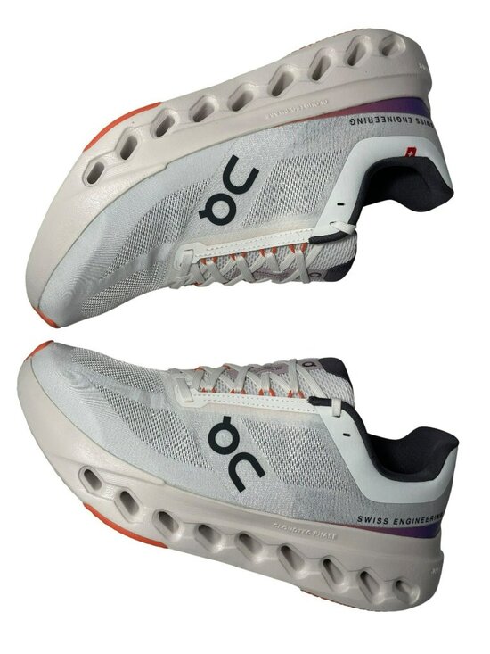 On Cloudsurfer Next White & Flame Running Shoes Men\'s Sz 10.5 NWB $150 main image 10